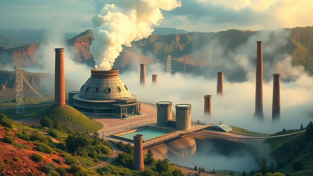 geothermal energy plant harnessing Earth