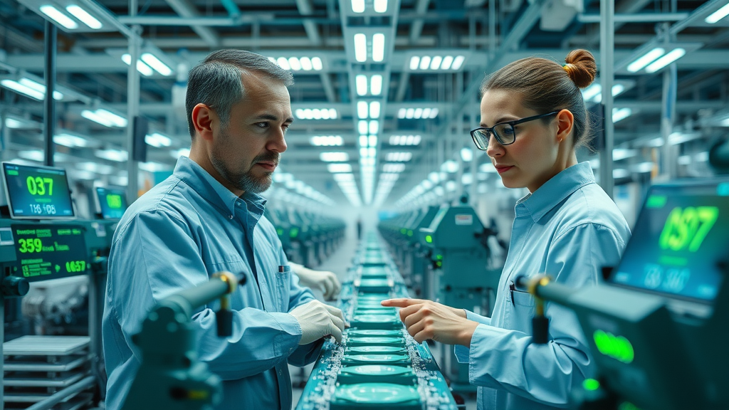 sustainable manufacturing innovative assembly line engineers green production sustainability metrics